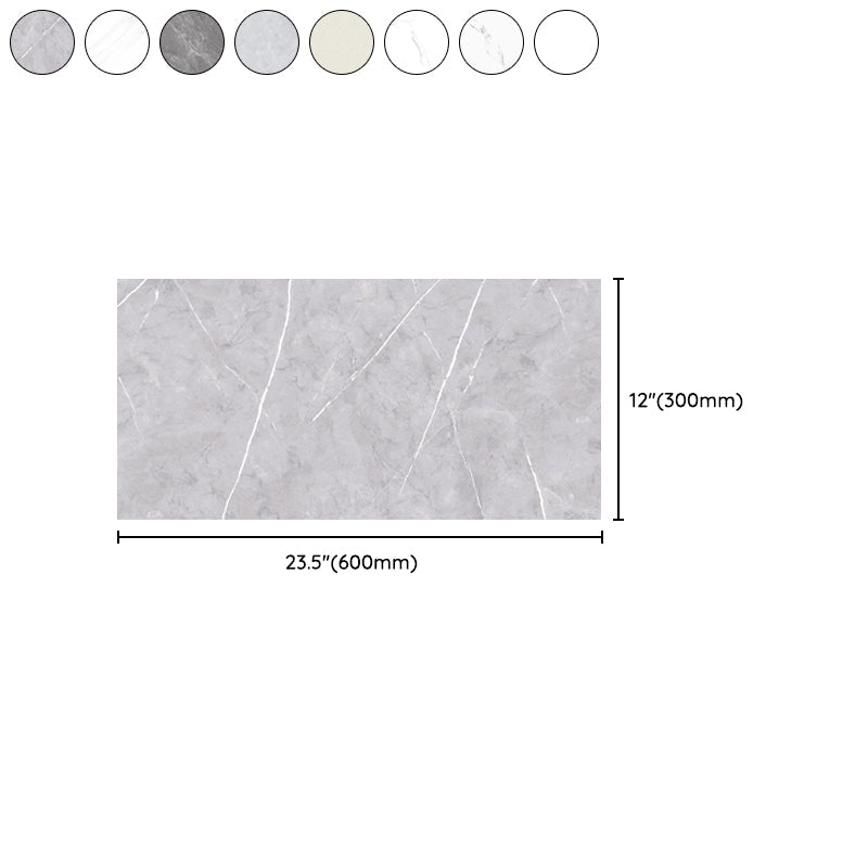 Lisslune | Marble Effect Single Tile 30 cm x 60 cm Waterproof Back Tile Rectangular Wall Tile