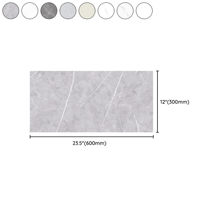 Lisslune | Marble Effect Single Tile 30 cm x 60 cm Waterproof Back Tile Rectangular Wall Tile