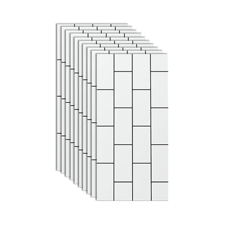 Lisslune | Single Tile Wallpaper Rectangular Peel and Stick Tile Backdrop with Stain Resistant