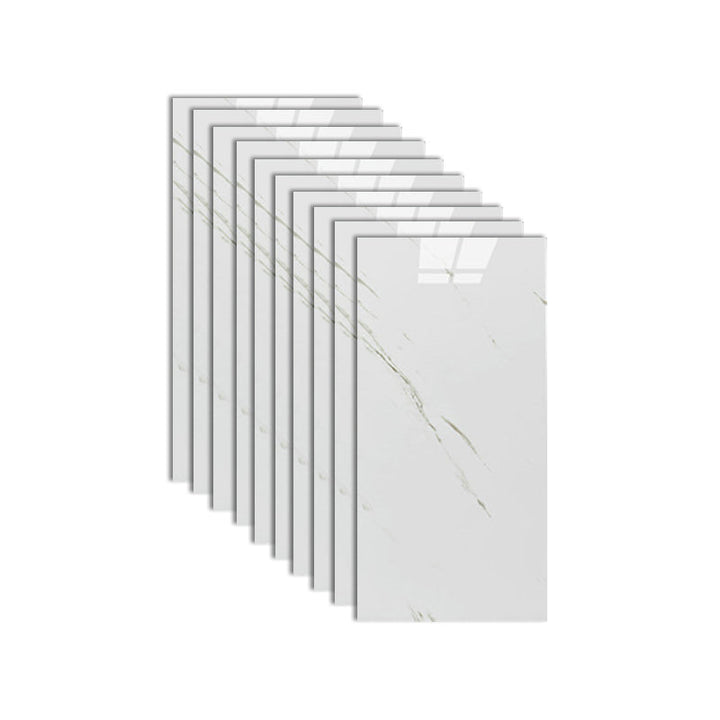 Lisslune | Single Tile Wallpaper Rectangular Peel and Stick Tile Backdrop with Stain Resistant