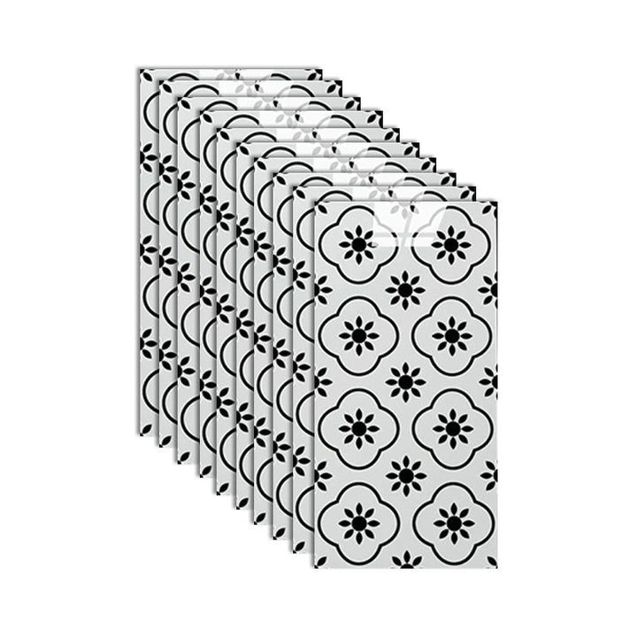 Lisslune | Single Tile Wallpaper Rectangular Peel and Stick Tile Backdrop with Stain Resistant