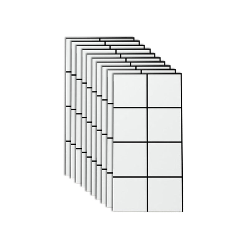 Lisslune | Single Tile Wallpaper Rectangular Peel and Stick Tile Backdrop with Stain Resistant