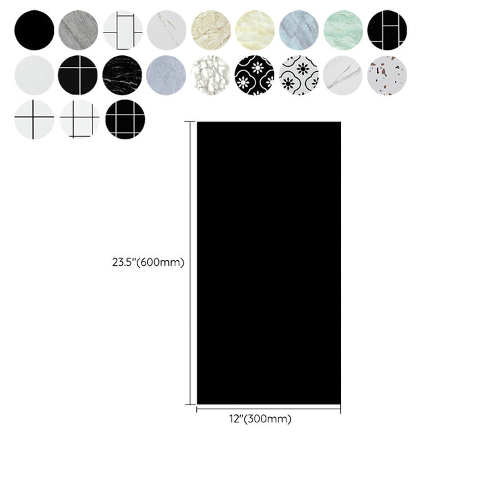 Lisslune | Single Tile Wallpaper Rectangular Peel and Stick Tile Backdrop with Stain Resistant