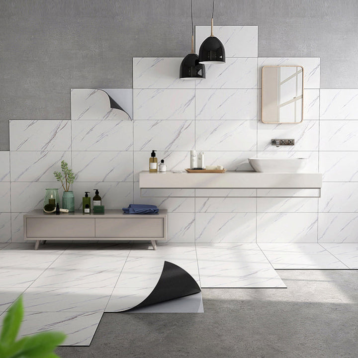Lisslune | Single tile wallpaper PVC Rectangular Peel and Stick Splashback