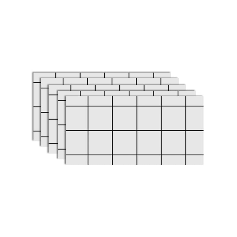 Lisslune | PVC Peel and Stick Wall Cladding Rectangular Single Panels Wallpaper