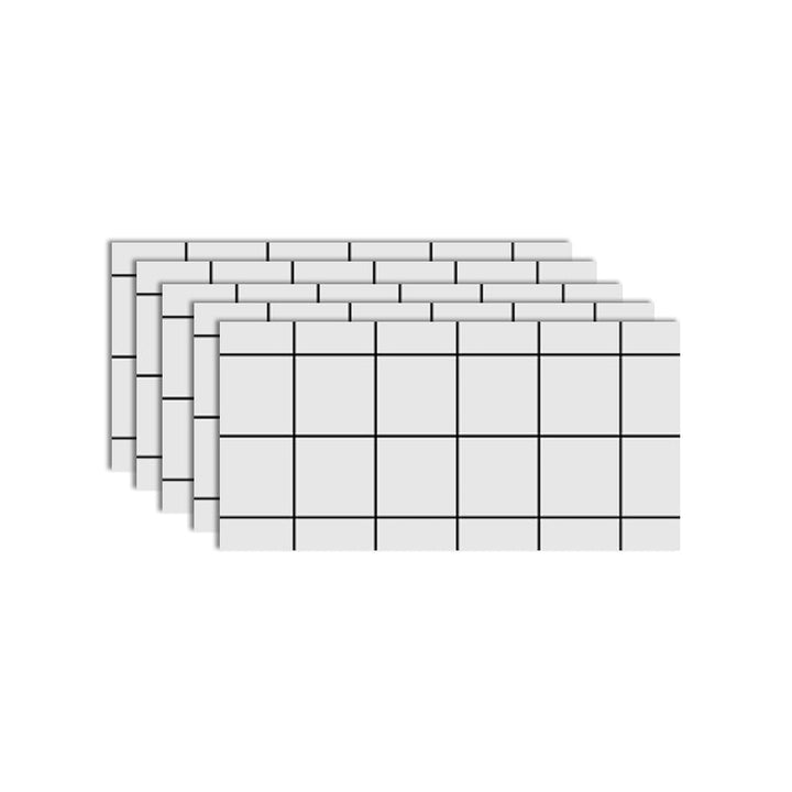 Lisslune | PVC Peel and Stick Wall Cladding Rectangular Single Panels Wallpaper