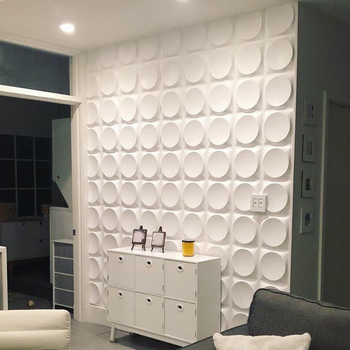 Lisslune | Modern Style PVC Wall Panel Living Room Peel and Stick Wall Covering 3D Wall Covering