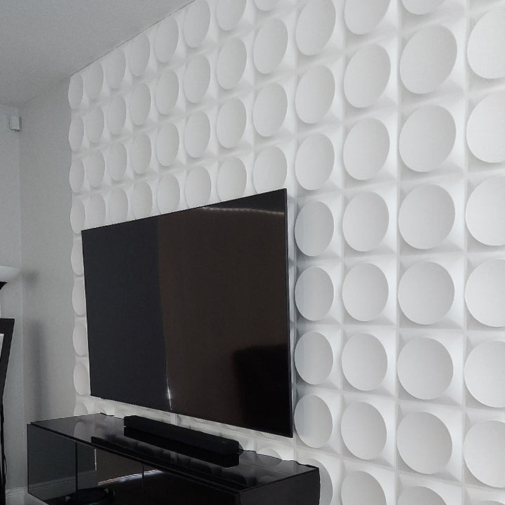 Lisslune | Modern Style PVC Wall Panel Living Room Peel and Stick Wall Covering 3D Wall Covering