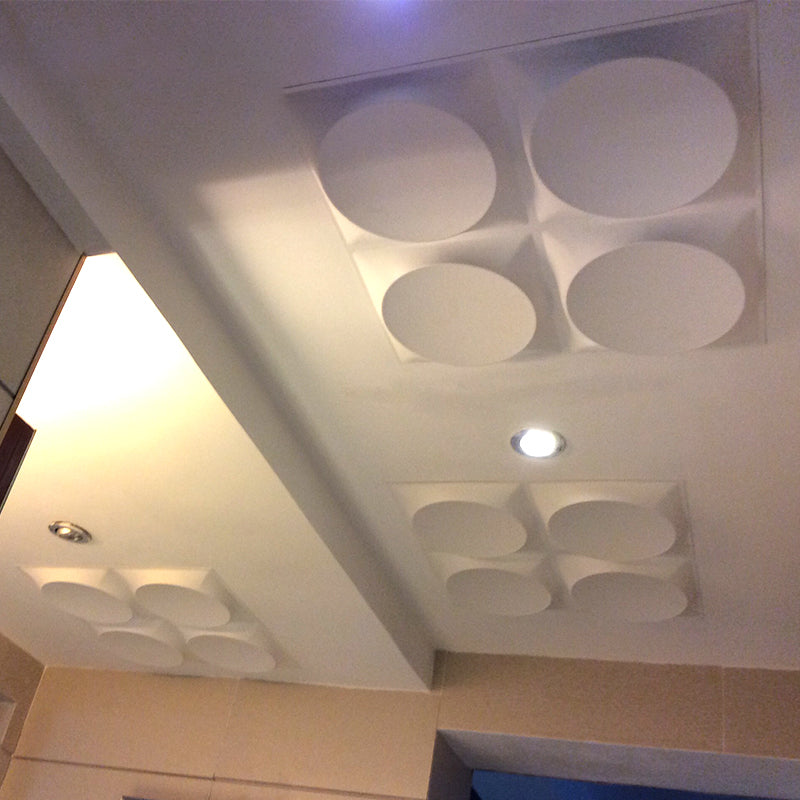 Lisslune | Modern Style PVC Wall Panel Living Room Peel and Stick Wall Covering 3D Wall Covering