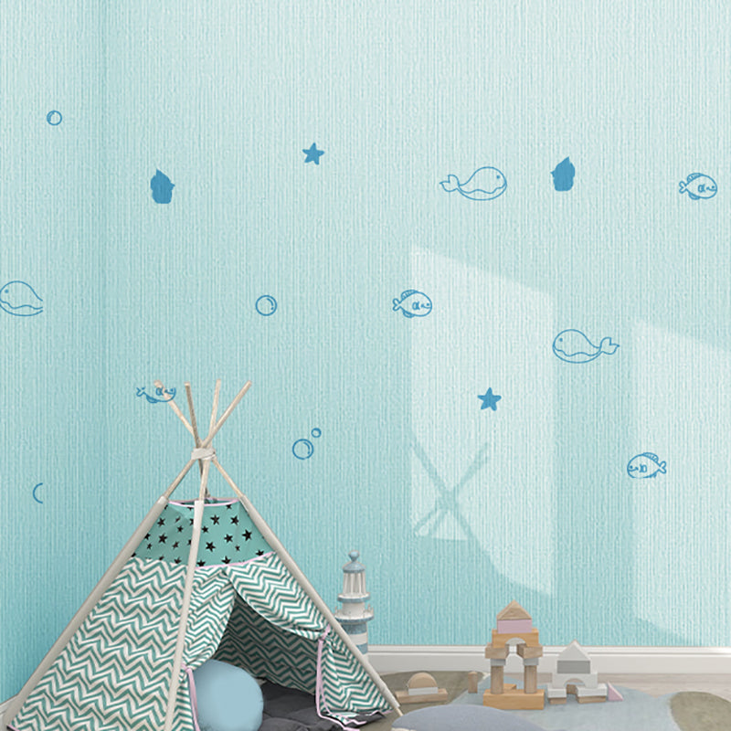 Lisslune | PVC Wall Panel for Stripping and Installing Cartoon Print Matte Texture Wall Covering for the Living Room