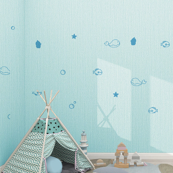 Lisslune | PVC Wall Panel for Stripping and Installing Cartoon Print Matte Texture Wall Covering for the Living Room