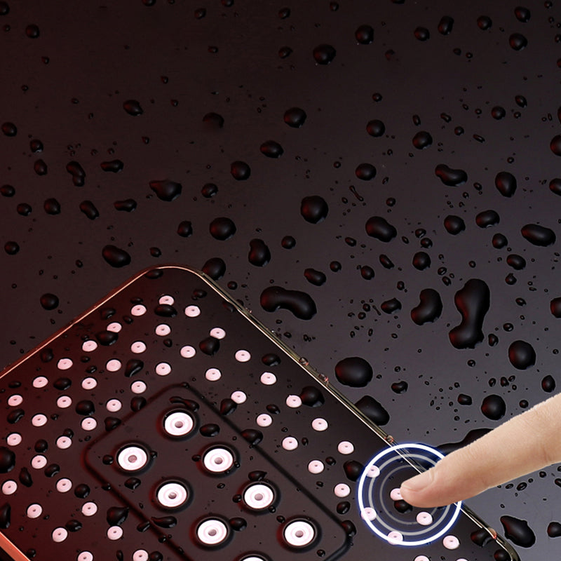 Lisslune | Contemporary Metal Handheld Shower Head Square 3 Settings Spray Head