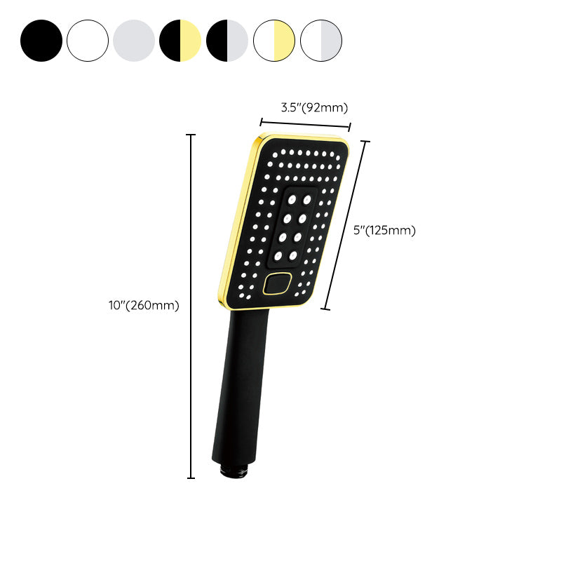 Lisslune | Contemporary Metal Handheld Shower Head Square 3 Settings Spray Head