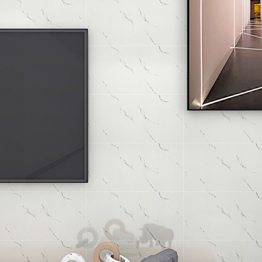Lisslune | Single Tiles Wallpaper Plastic Rectangular Peel and Stick Tiles with Waterproof