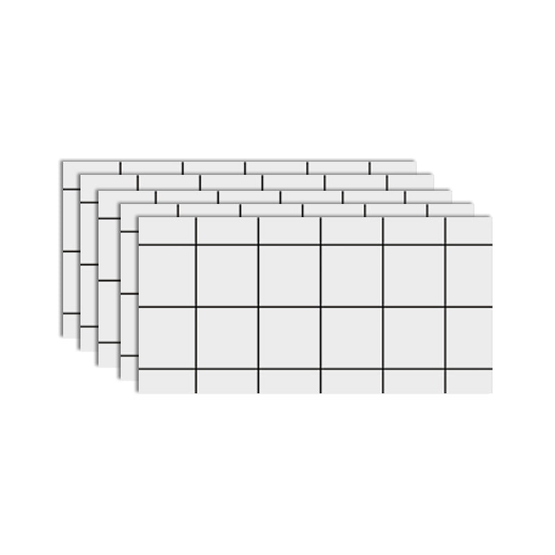 Lisslune | Single Tiles Wallpaper Plastic Rectangular Peel and Stick Tiles with Waterproof