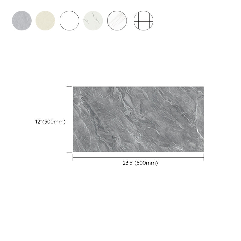 Lisslune | Single Tiles Wallpaper Plastic Rectangular Peel and Stick Tiles with Waterproof