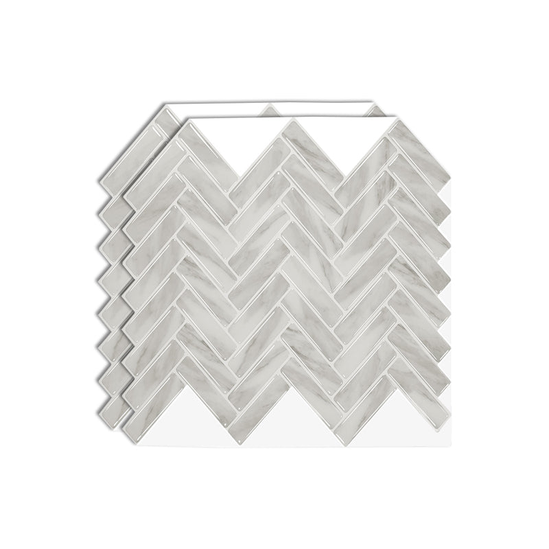 Lisslune | Square Peel & Stick Mosaic Tile Herringbone Peel and Stick Wall Tile
