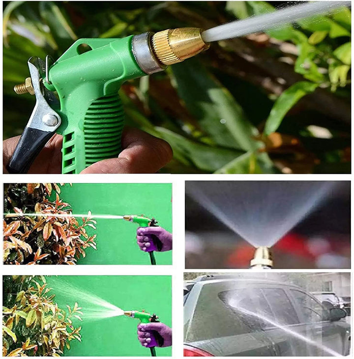 Lisslune | Adjustable high-pressure garden hose nozzle with copper head