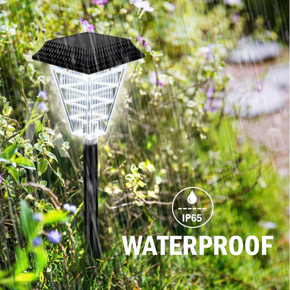 Lisslune | Solar LED Path Lights with Crystal Light Effect – Waterproof Outdoor Lighting for Garden and Driveway