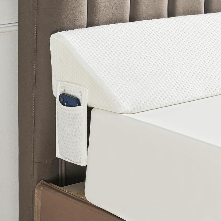 Lisslune | Gap Filler Wedge Pillow | Adjustable Height, Compact Design & Ideal for Twin, Queen, King Beds and Sofas