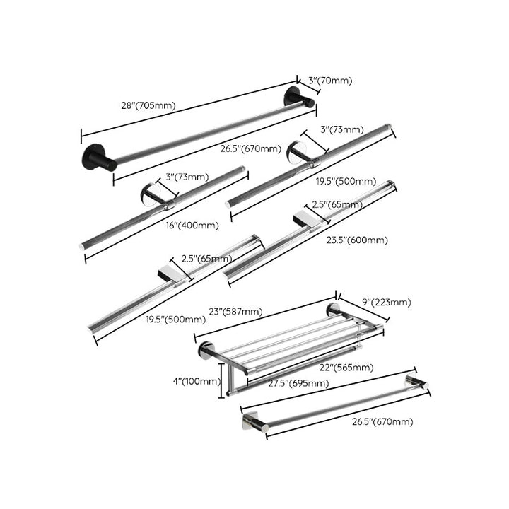 Lisslune | Modern Bathroom Accessories As a Single Piece or as a Set made of Plastic and Metal