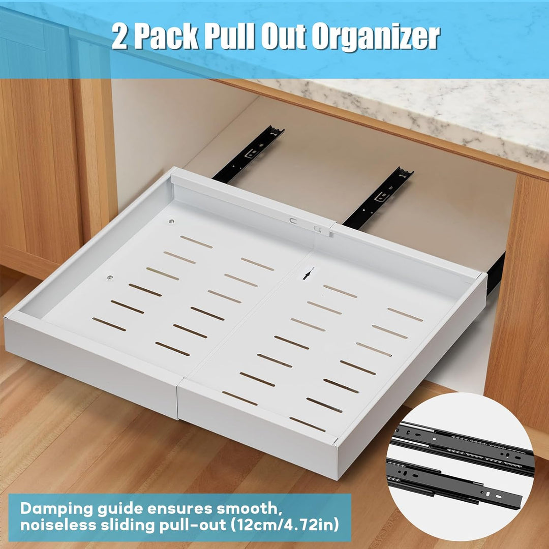 Lisslune | 2 Pack Pull-Out Cabinet Drawers – StoreEase