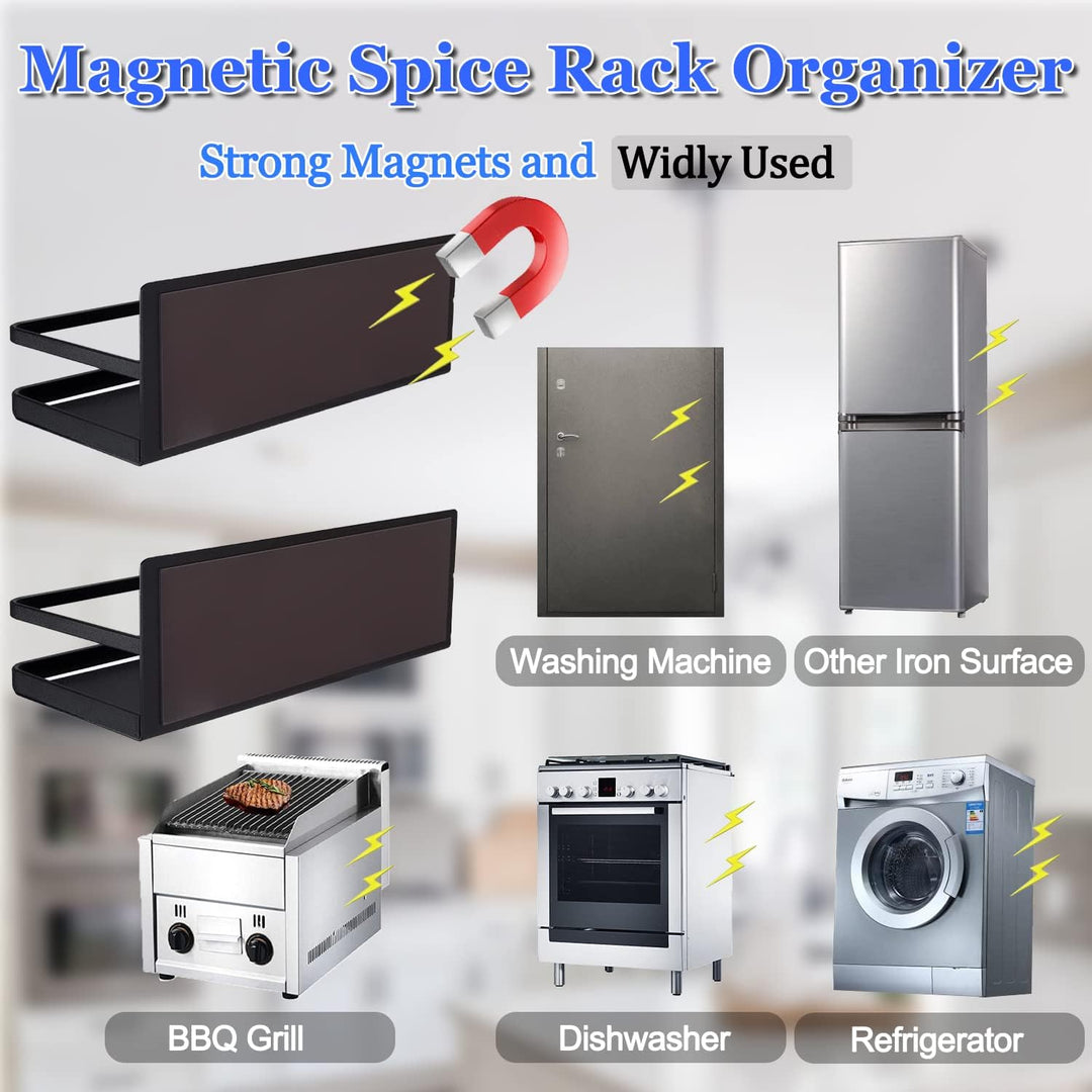 Lisslune | No-Drill Magnetic Spice Rack Set – Vespera