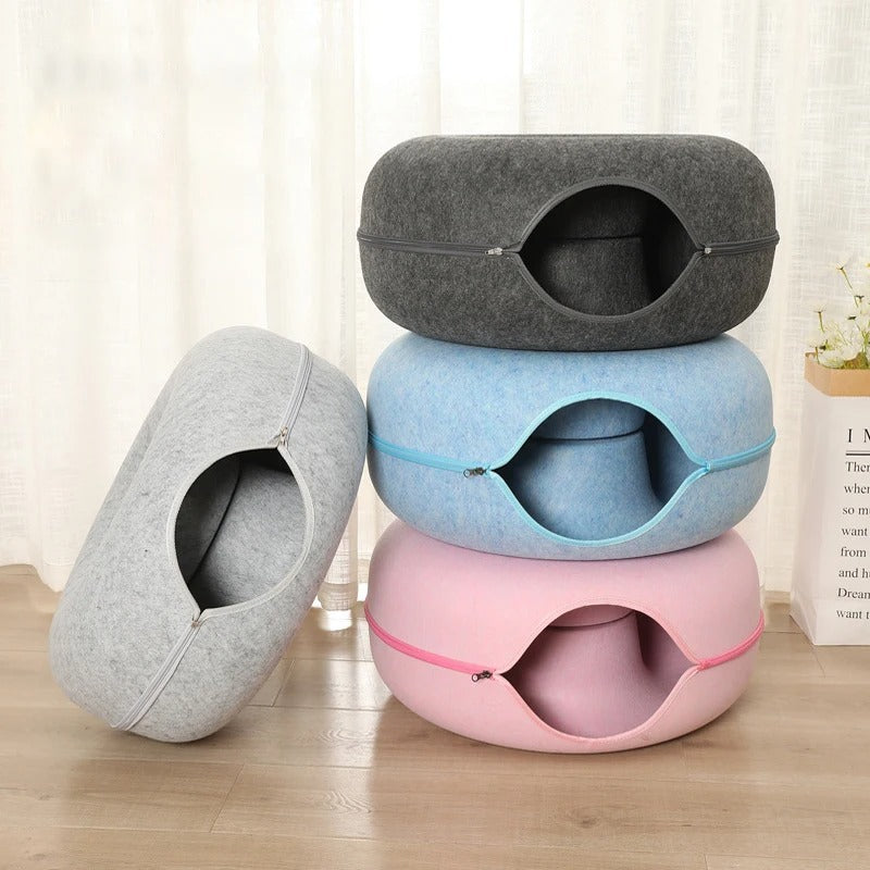 Lisslune | PetRest - Cozy Cat Bed Donut Bed for Ultimate Comfort