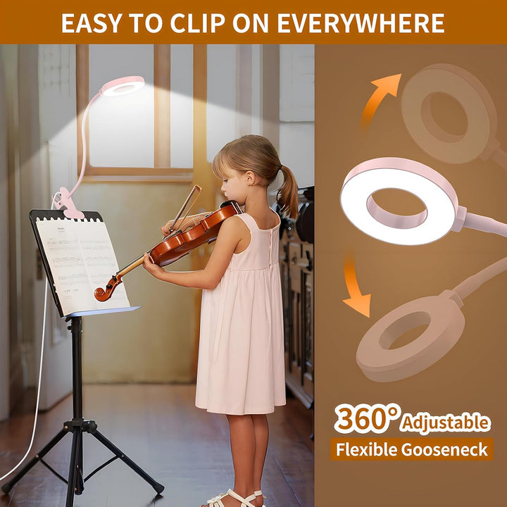 Lisslune | 3 Colour Modes LED Desk Clamp Lamp with  & Flexible Gooseneck – Selvara (1+1 FREE)