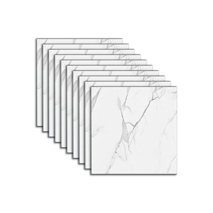 Lisslune | Peel & Stick Vinyl Floor Smooth Vinyl Flooring with Marble Look