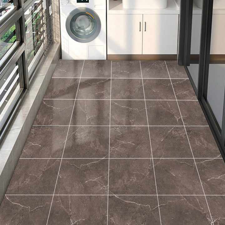 Lisslune | Peel & Stick Vinyl Floor Smooth Vinyl Flooring with Marble Look
