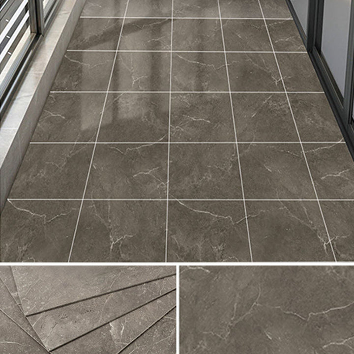 Lisslune | Peel & Stick Vinyl Floor Smooth Vinyl Flooring with Marble Look