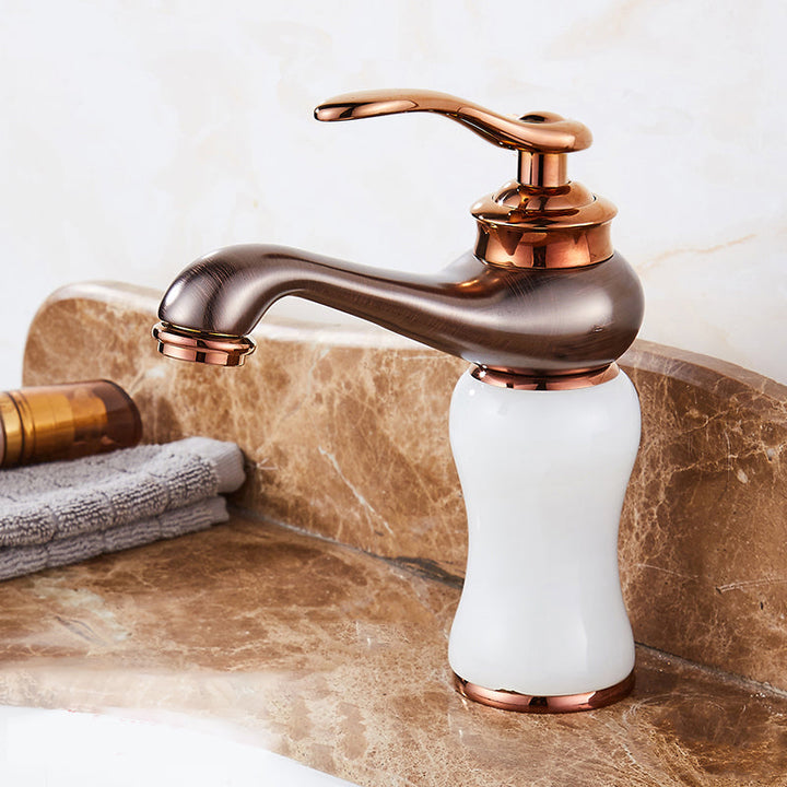 Lisslune | Luxury Ship Basin Faucet Lever Handle Round Ship Basin Bathroom Faucet