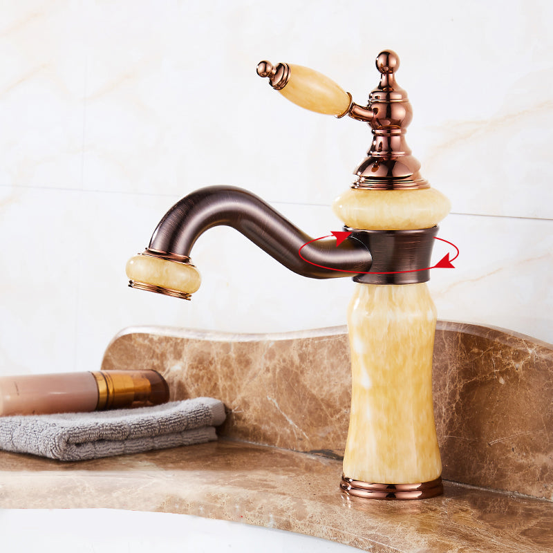 Lisslune | Luxury Ship Basin Faucet Lever Handle Round Ship Basin Bathroom Faucet
