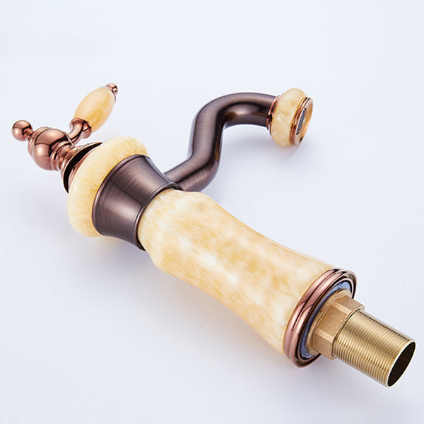 Lisslune | Luxury Ship Basin Faucet Lever Handle Round Ship Basin Bathroom Faucet
