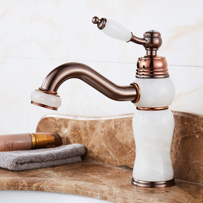 Lisslune | Luxury Ship Basin Faucet Lever Handle Round Ship Basin Bathroom Faucet