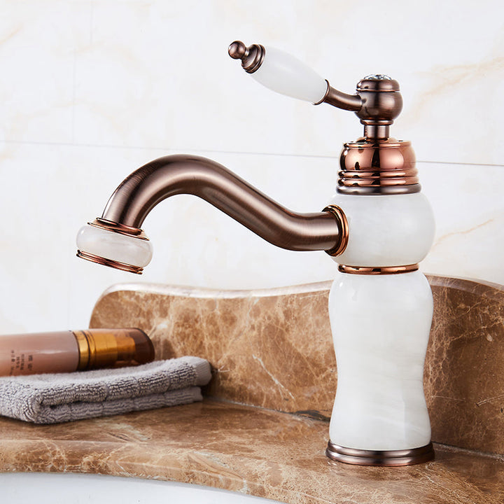 Lisslune | Luxury Ship Basin Faucet Lever Handle Round Ship Basin Bathroom Faucet
