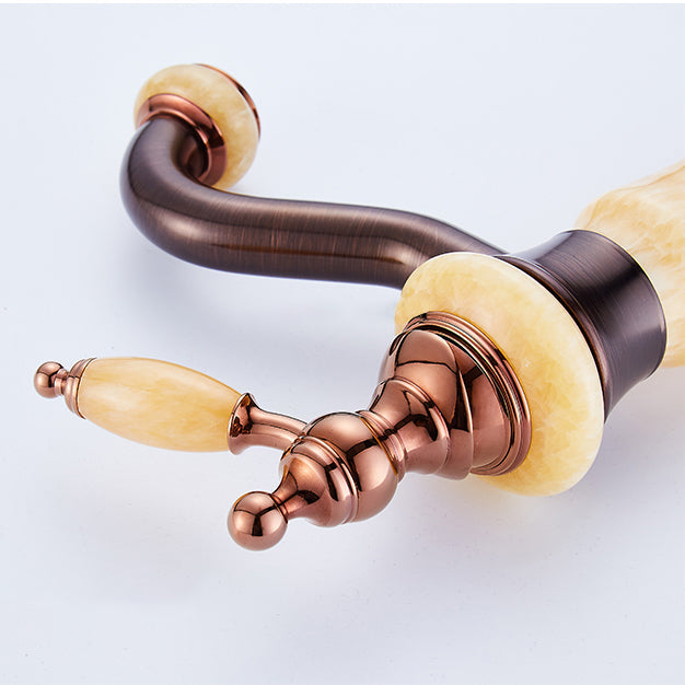 Lisslune | Luxury Ship Basin Faucet Lever Handle Round Ship Basin Bathroom Faucet