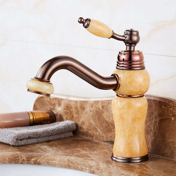 Lisslune | Luxury Ship Basin Faucet Lever Handle Round Ship Basin Bathroom Faucet