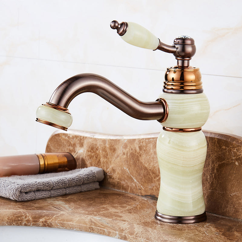 Lisslune | Luxury Ship Basin Faucet Lever Handle Round Ship Basin Bathroom Faucet