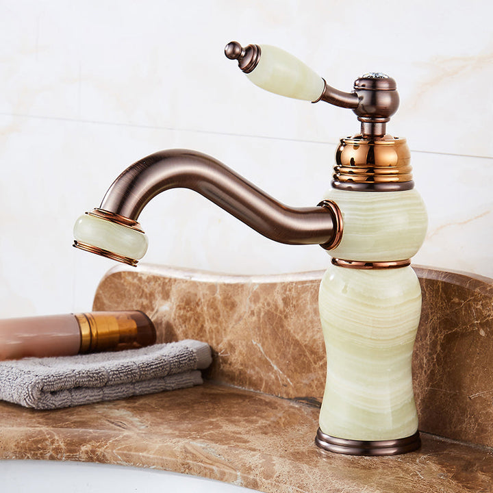 Lisslune | Luxury Ship Basin Faucet Lever Handle Round Ship Basin Bathroom Faucet