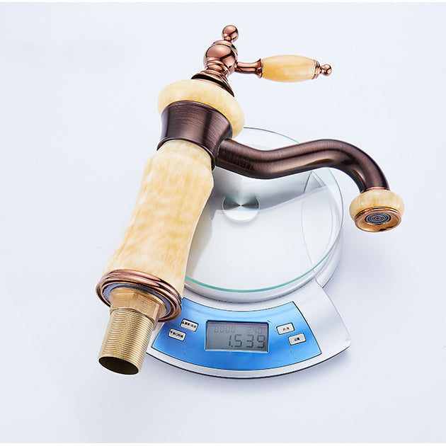Lisslune | Luxury Ship Basin Faucet Lever Handle Round Ship Basin Bathroom Faucet