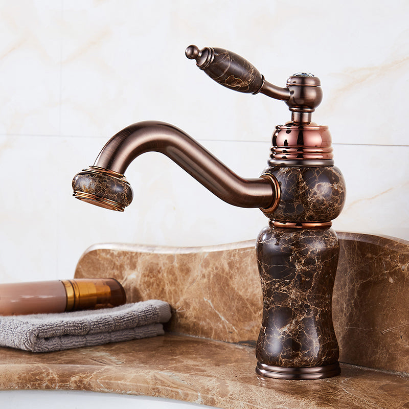 Lisslune | Luxury Ship Basin Faucet Lever Handle Round Ship Basin Bathroom Faucet