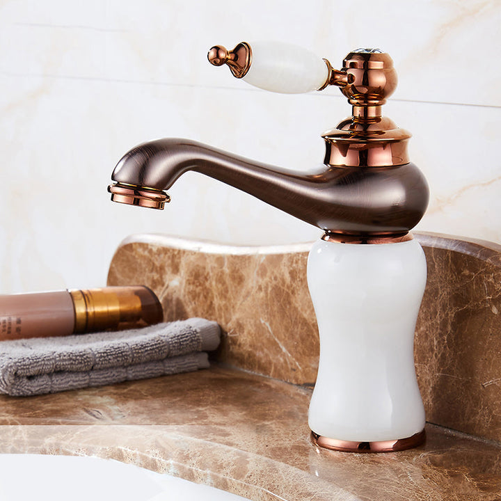 Lisslune | Luxury Ship Basin Faucet Lever Handle Round Ship Basin Bathroom Faucet