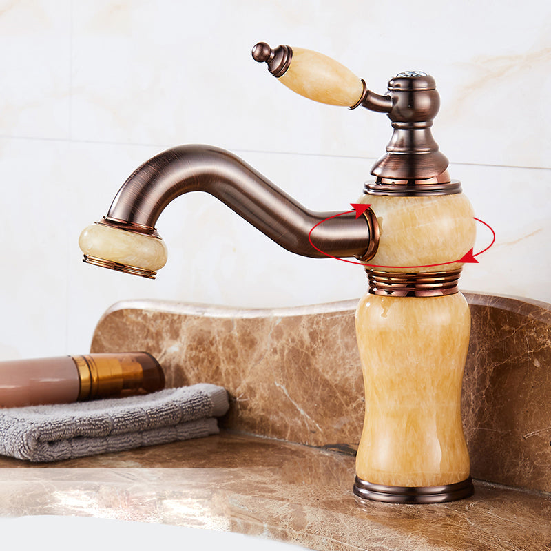 Lisslune | Luxury Ship Basin Faucet Lever Handle Round Ship Basin Bathroom Faucet