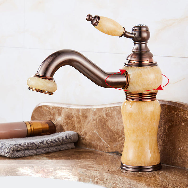 Lisslune | Luxury Ship Basin Faucet Lever Handle Round Ship Basin Bathroom Faucet