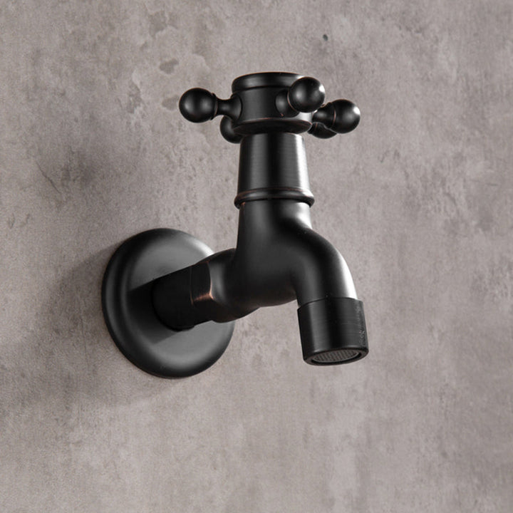 Lisslune | Width Bathroom Sink Faucet Wall-Mounted Cross Handle Faucet