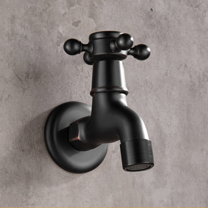 Lisslune | Width Bathroom Sink Faucet Wall-Mounted Cross Handle Faucet