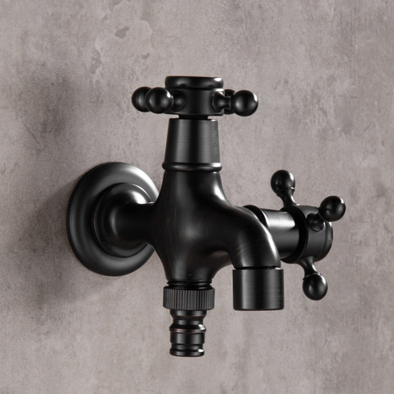 Lisslune | Width Bathroom Sink Faucet Wall-Mounted Cross Handle Faucet