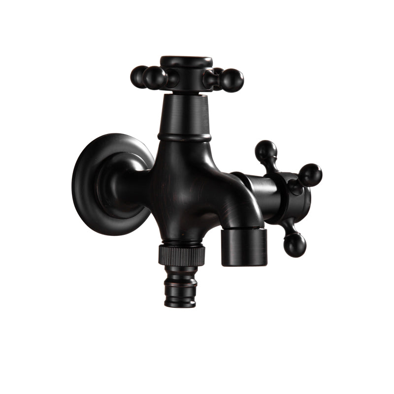 Lisslune | Width Bathroom Sink Faucet Wall-Mounted Cross Handle Faucet